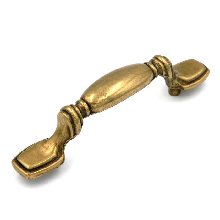 Hickory Manor House Lancaster Hand Polished Brass Cabinet 3"cc Handle Pull P362-LP, 25 Pack