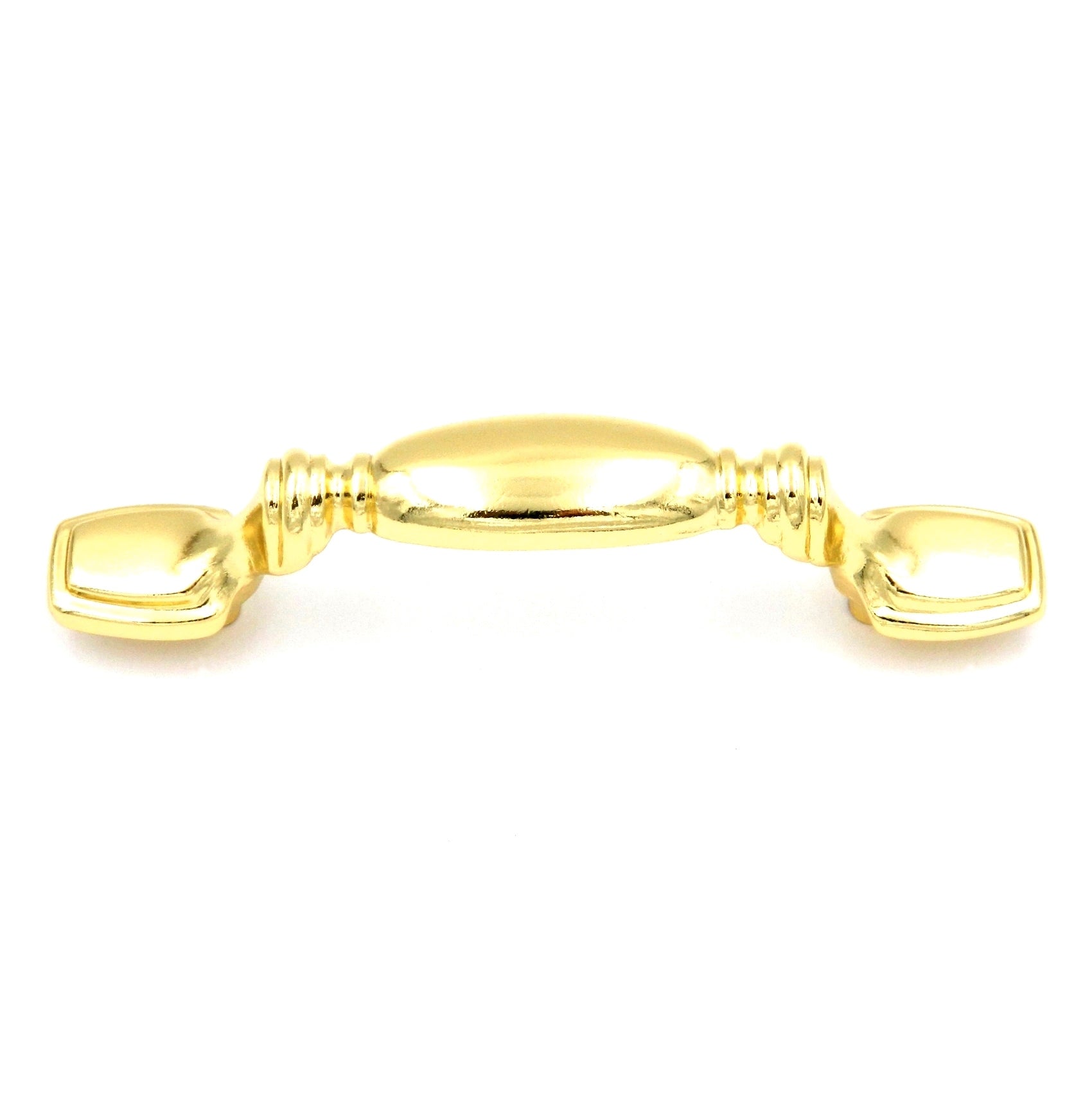 Hickory Hardware Queen Anne Polished Brass 3"cc Cabinet Handle Pull P362-PB