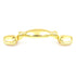 Hickory Hardware Queen Anne Polished Brass 3"cc Cabinet Handle Pull P362-PB