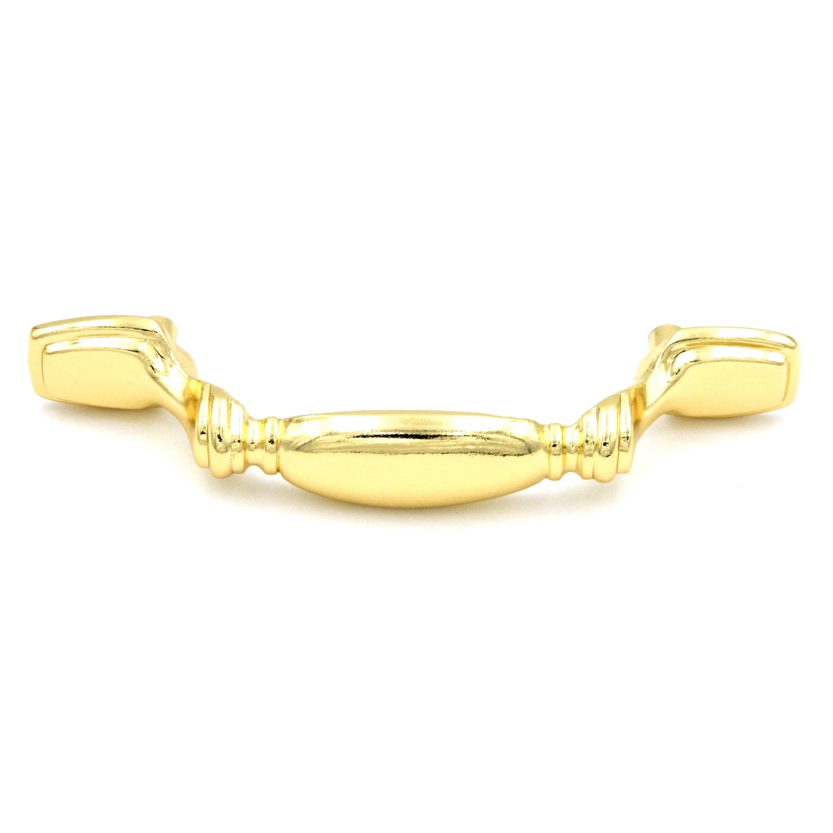 Hickory Hardware Queen Anne Polished Brass 3"cc Cabinet Handle Pull P362-PB