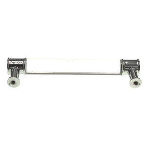 Hickory Hardware Midway Chrome, Crysacrylic 5" (128mm) Ctr. Bar Pull P3635-CACH