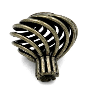 Hickory Hardware Callis Country 1 5/8" Wrought Brass Birdcage Basket Cabinet Knob P3653-WRB