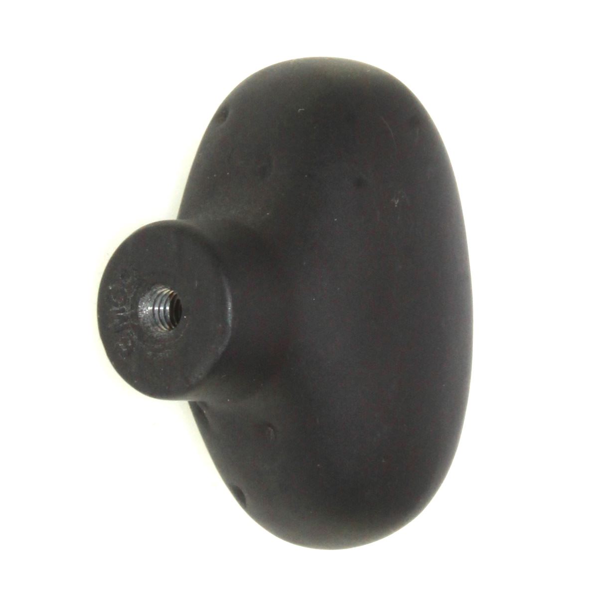 Keeler Carbonite 1 7/8" Heavy Cabinet Knob Black Iron P3671-BI