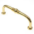 Hickory Manor House Polished Brass Decorative 3 3/4"cc Handle Pull P369-PB