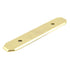 Hickory Hardware P370-UB - Placa trasera para manija de gabinete (latón, 3.0 in), detalles pulidos