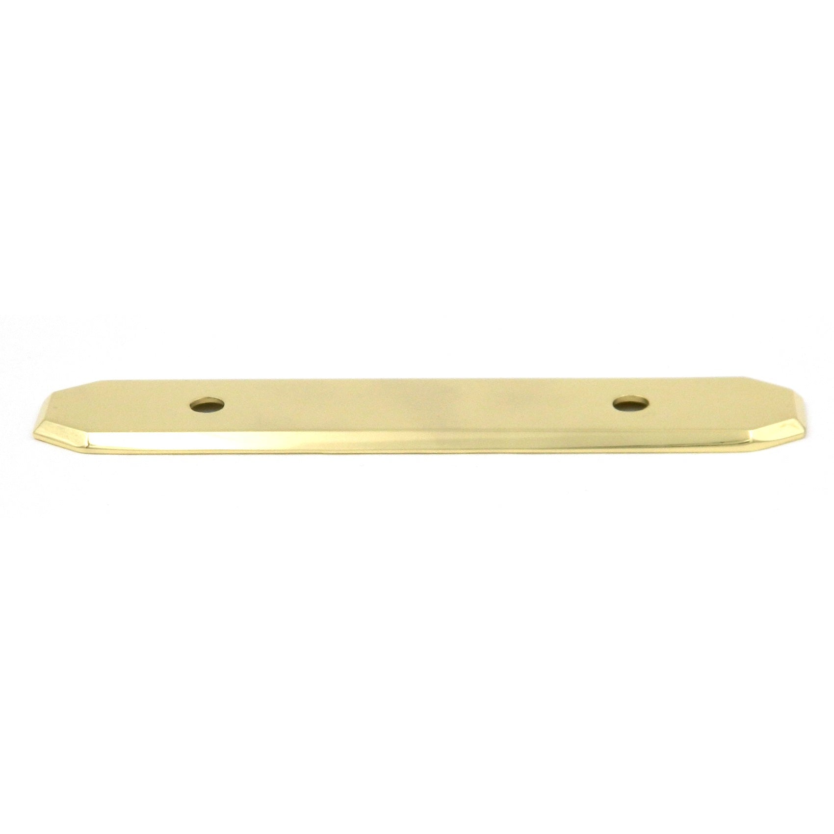 Hickory Hardware P370-UB - Placa trasera para manija de gabinete (latón, 3.0 in), detalles pulidos