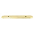 Hickory Hardware P370-UB - Placa trasera para manija de gabinete (latón, 3.0 in), detalles pulidos