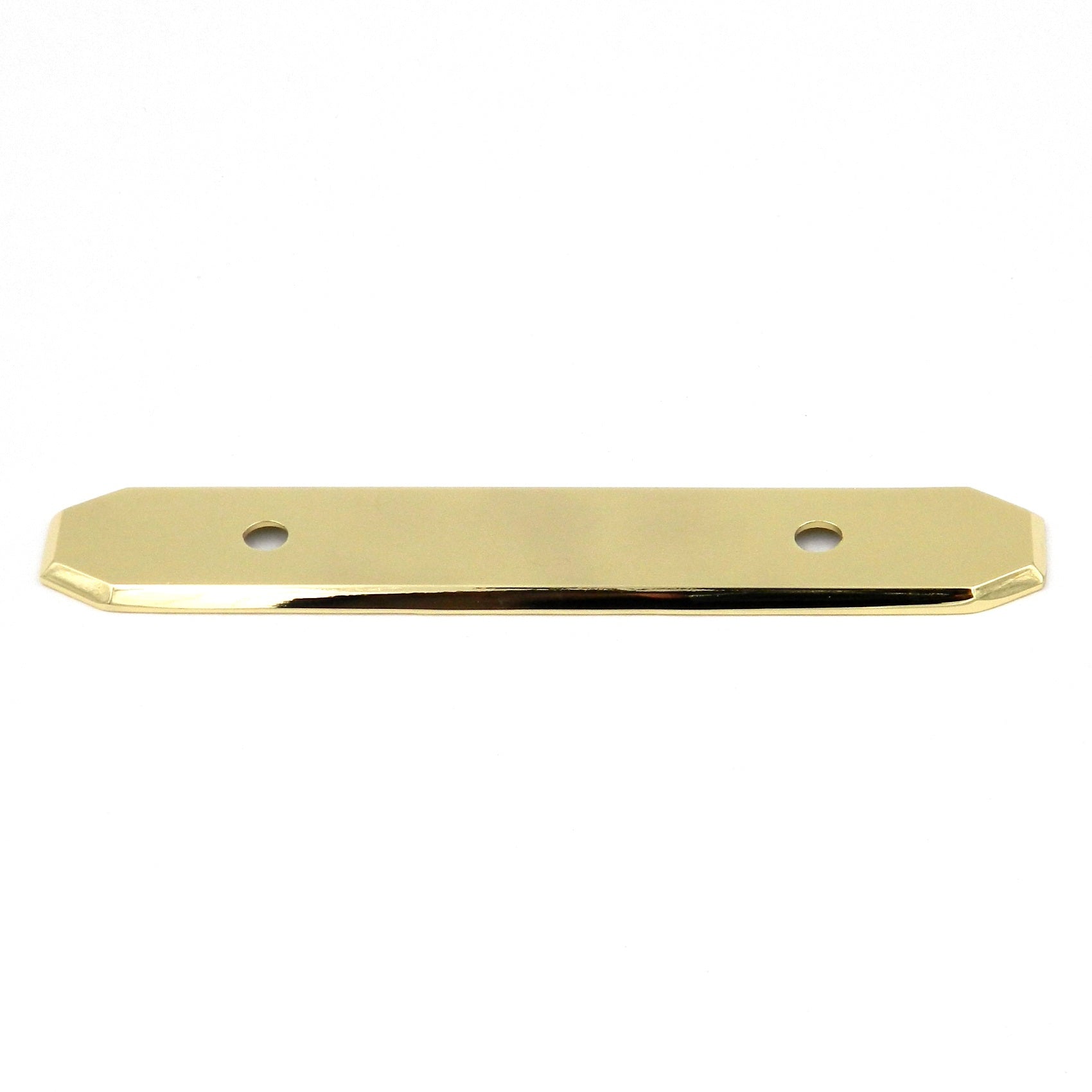Hickory Hardware P370-UB - Placa trasera para manija de gabinete (latón, 3.0 in), detalles pulidos
