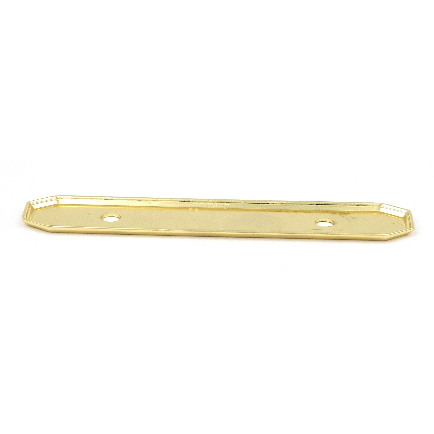 Hickory Hardware P370-UB - Placa trasera para manija de gabinete (latón, 3.0 in), detalles pulidos