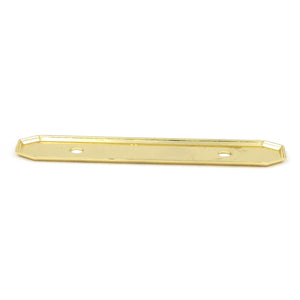 Hickory Hardware Polished Accents Brass 3"cc Cabinet Handle Backplate P370-UB