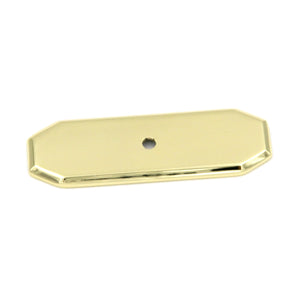 Hickory Hardware Polished Accents Ultra Brass Cabinet Knob Backplate P371-UB