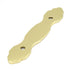 Hickory Hardware P372-UB - Placa trasera con mango de latón ultra pulido con detalles pulidos de 3.0 in