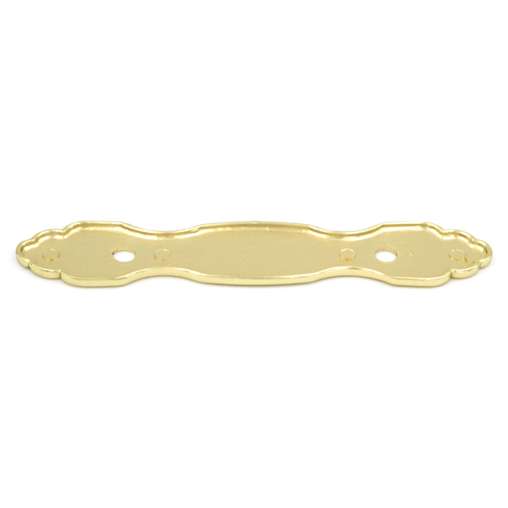 Hickory Hardware P372-UB - Placa trasera con mango de latón ultra pulido con detalles pulidos de 3.0 in