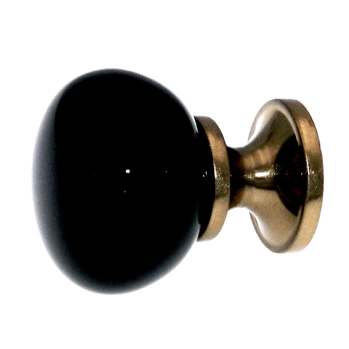 Brainerd Casual Champagne Bronze Black Ceramic 1 1/8" Knob P37371W-CZB-CP