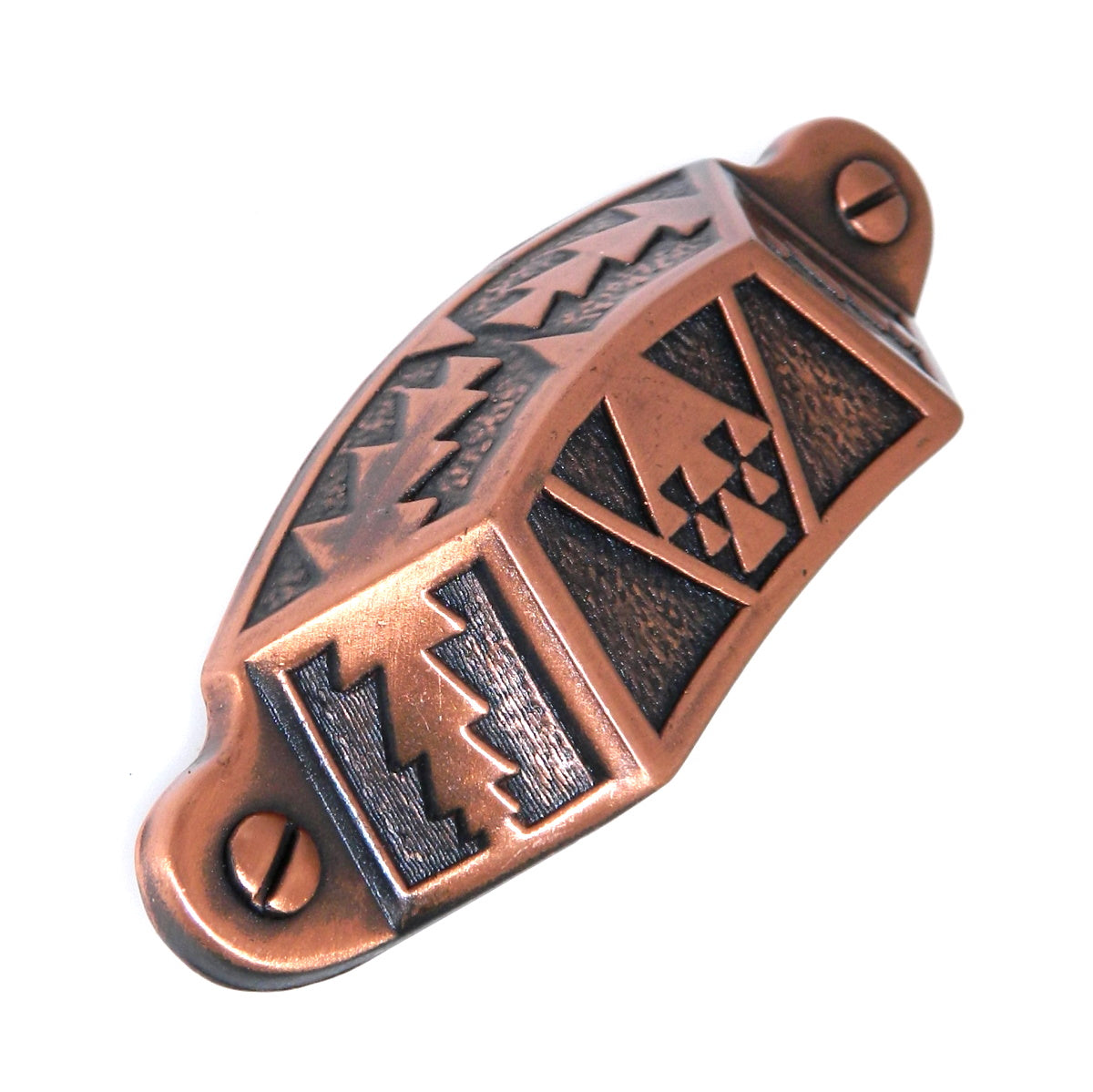 Hickory Hardware Southwest Lodge P388-AC Antique Copper 3" cc Drawer Cup Pull