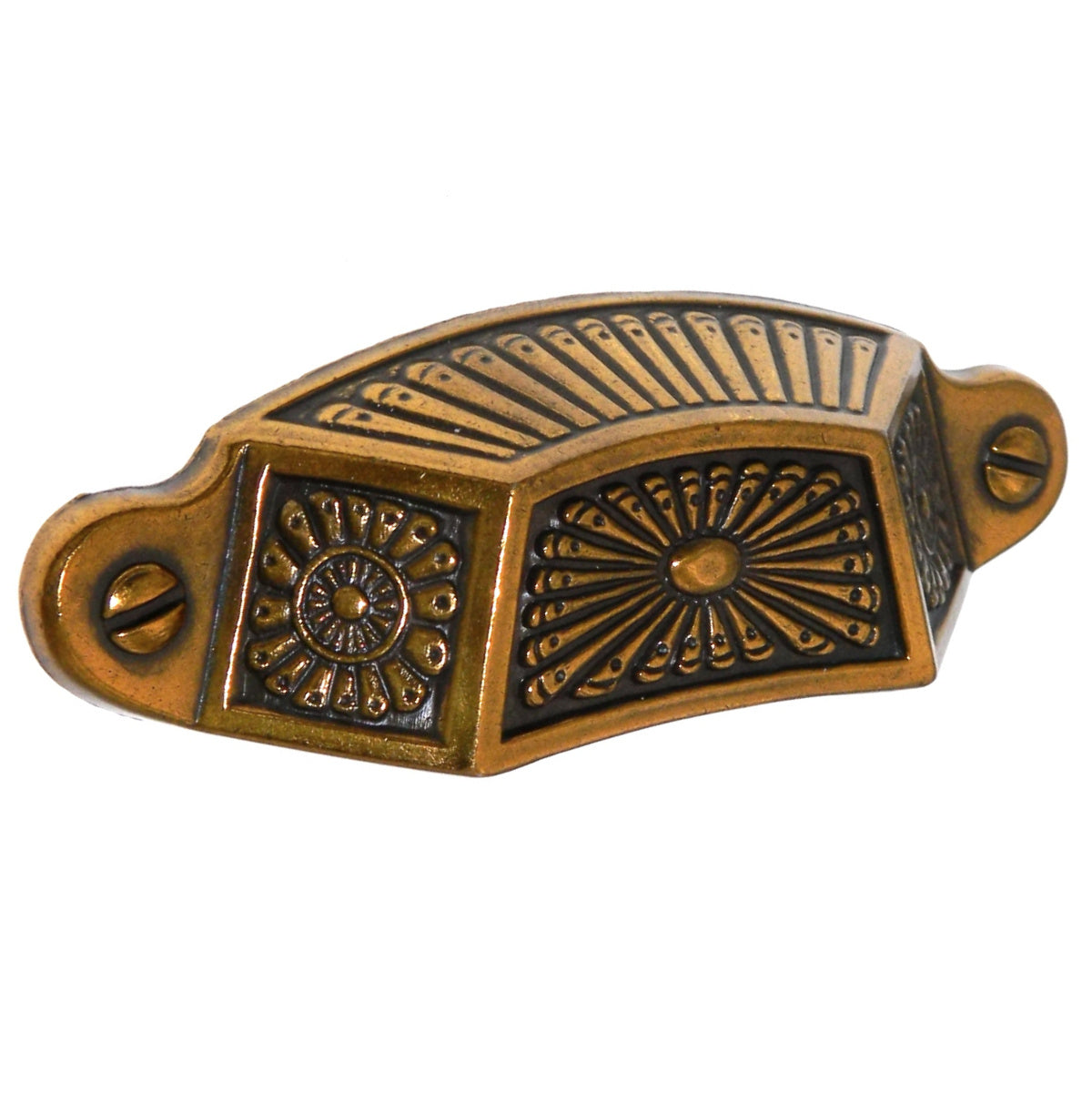 Hickory Hardware Southwest Lodge P392-LPH Lancaster Brass 3"cc Cabinet Cup Pull