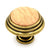 Hickory Hardware Woodgrain Lancaster Polished, Oak Wood Center 1 1/4" Cabinet Knob P415-OAK