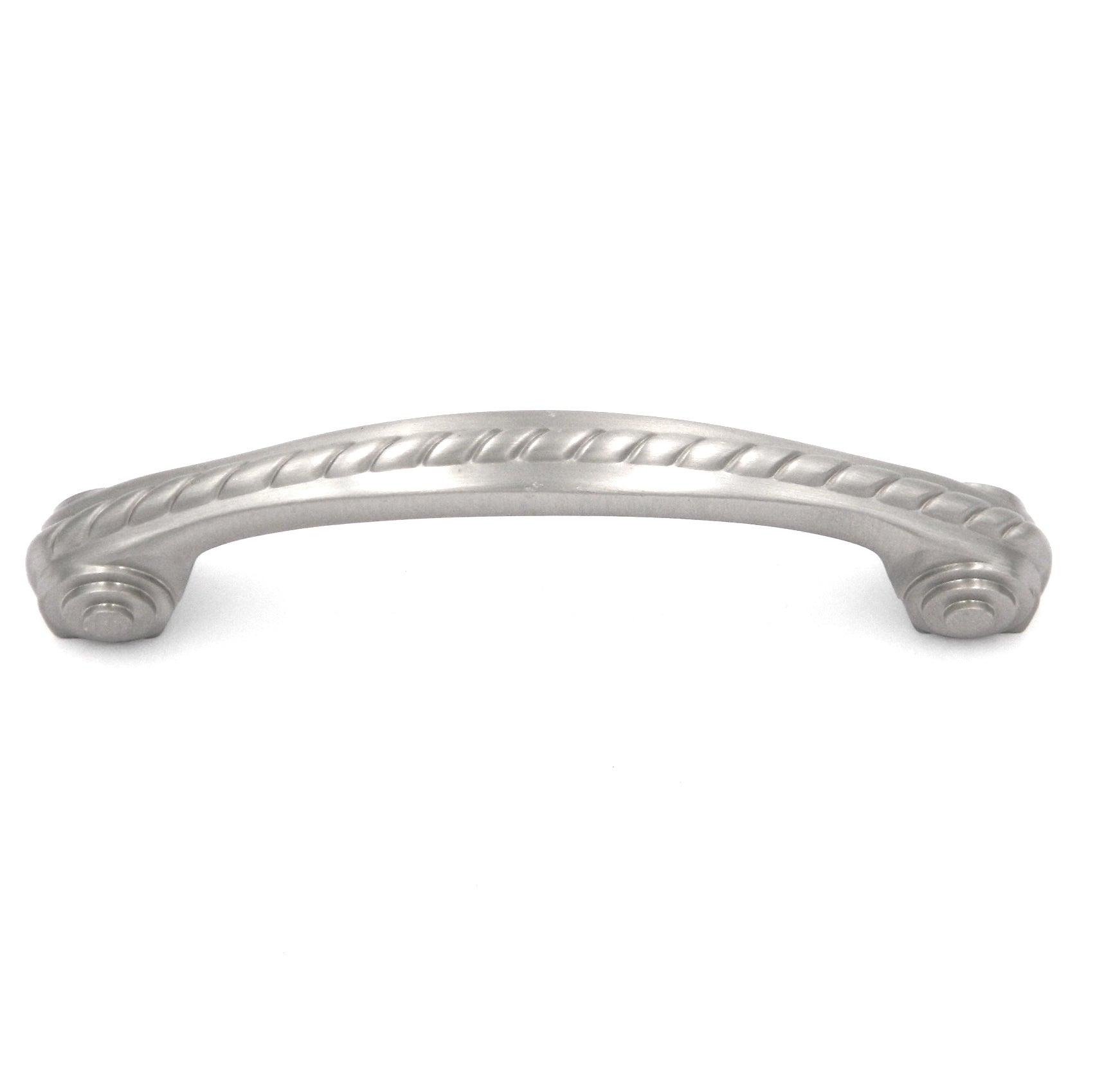 Hickory Hardware Annapolis Níquel satinado P415 3 3/4" (96 mm) cc Tirador de manija de gabinete de cuerda de latón macizo