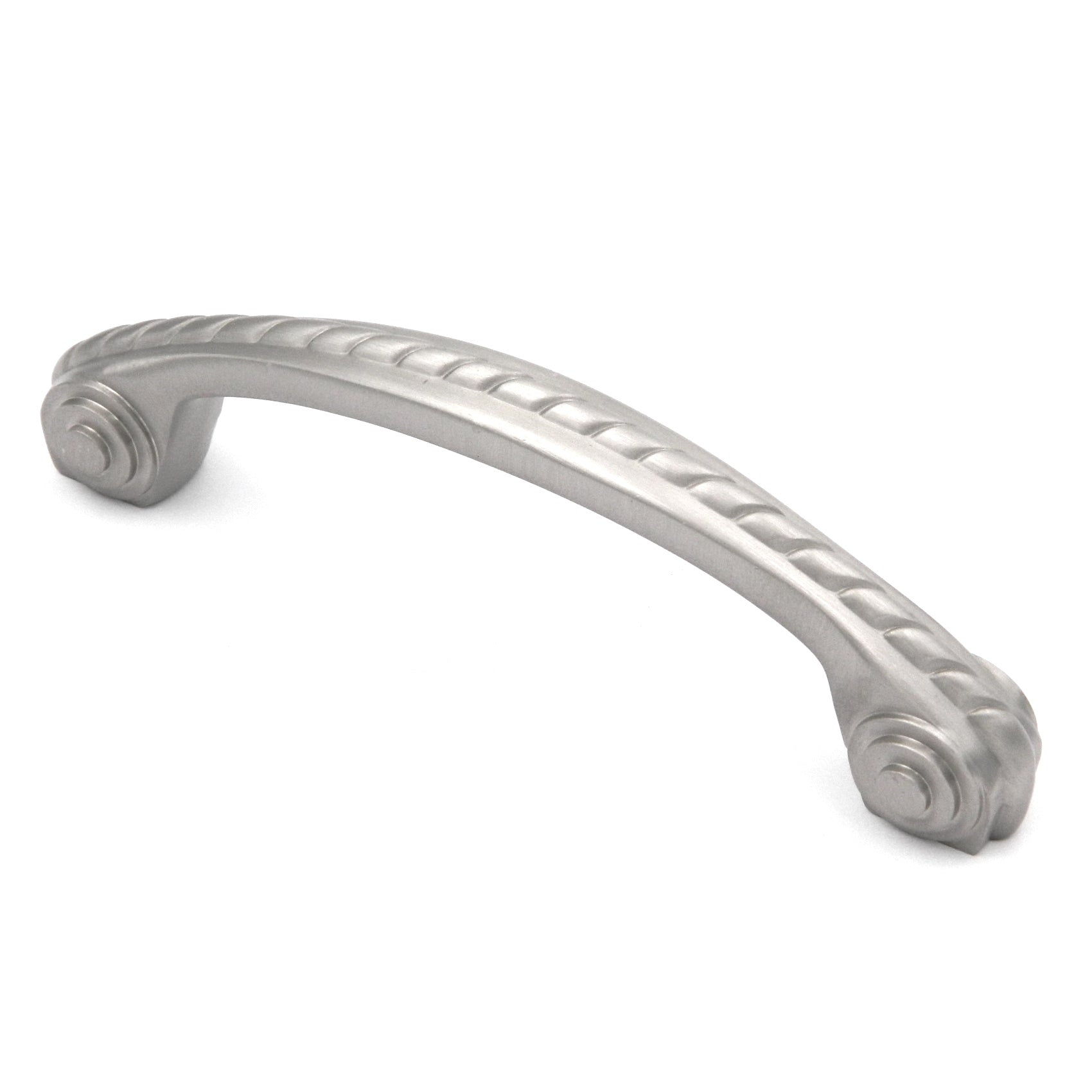 Hickory Hardware Annapolis Níquel satinado P415 3 3/4" (96 mm) cc Tirador de manija de gabinete de cuerda de latón macizo