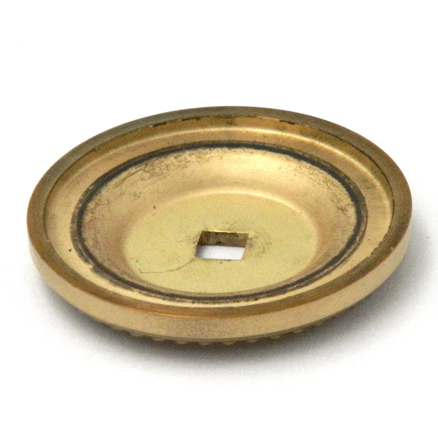 Hickory Hardware Savannah latón pulido 1 1/2" placa trasera de perilla de latón macizo P44