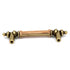 Hickory Hardware Lancaster Polished and Oak Wood Center 3"cc Cabinet Pull P457-OAK