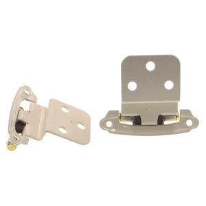 Pair of Belwith 3/8" Inset Hinges Almond With Brass Tip P50030F-A3