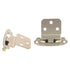 Pair of Belwith 3/8" Inset Hinges Almond With Brass Tip P50030F-A3