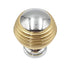 Liberty Chrome with Solid Brass Bands 1 1/8" Round Ball Knob Pull P50305C-PCB-C
