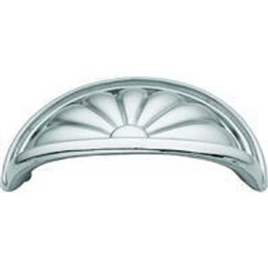 Hickory Hardware Satin Chrome Cabinet or Furniture Drawer 3"cc Cup Pull P535-SC