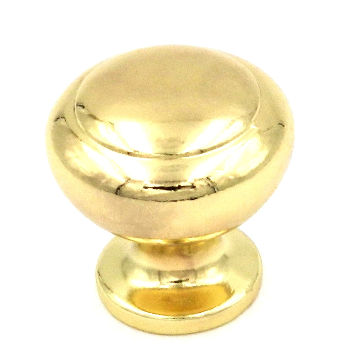 Belwith Eclectic Ultra Brass 1 1/4" Pomo de gabinete de latón pulido con anillos P548-LP