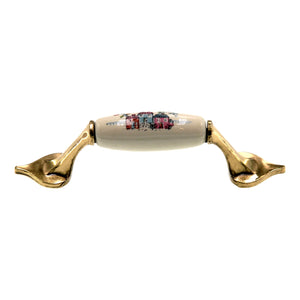 Belwith Heartland Brass With Almond Center 3" Ctr. Cabinet Arch Pull P560-HL