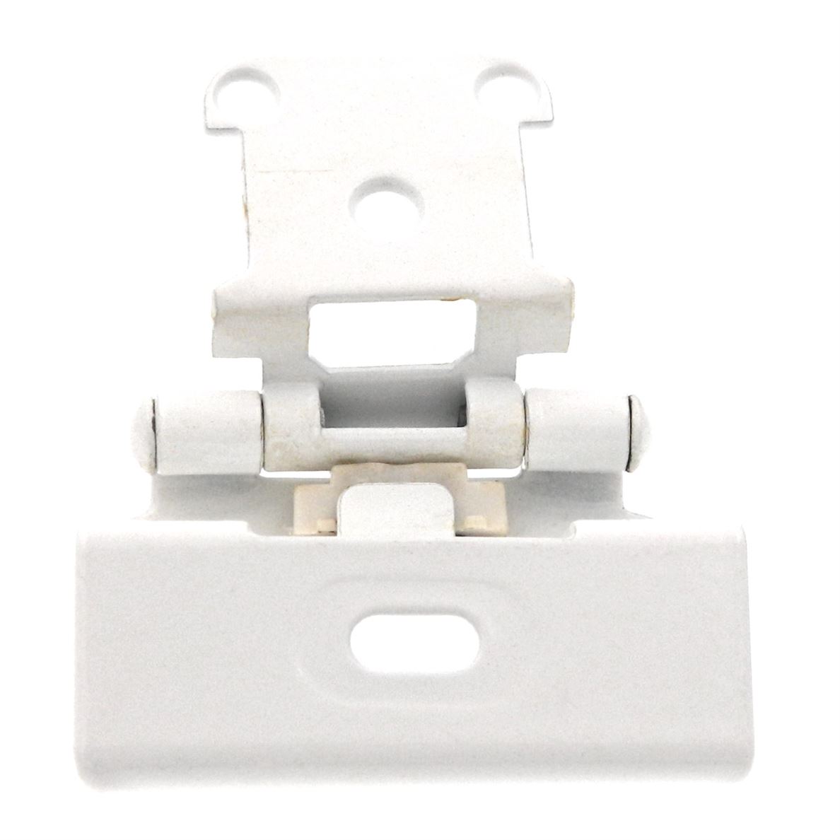 Pair Hickory Hardware White Cabinet Hinges 1/2" Overlay Full Wrap 3/4" P5710F-W2