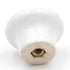 Hickory Hardware English Cozy porcelana blanca y rosas rosadas redondas con rosa rosa 1 1/16" perilla de gabinete de porcelana P603-PR