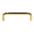 Liberty Polished Brass 3 3/4" (96mm) Ctr. Smooth Cabinet Wire Pull P604B6-PB