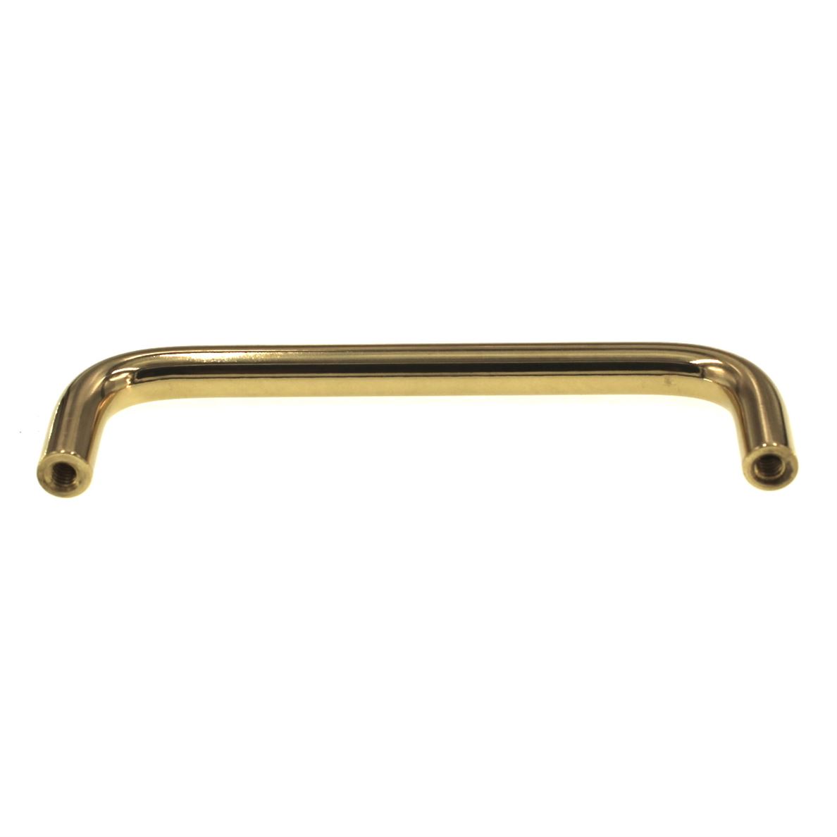 Liberty Polished Brass 3 3/4" (96mm) Ctr. Smooth Cabinet Wire Pull P604B6-PB