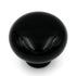 Hickory Hardware English Cozy Black Round 1 3/8" Porcelain Cabinet Knob P638-BL