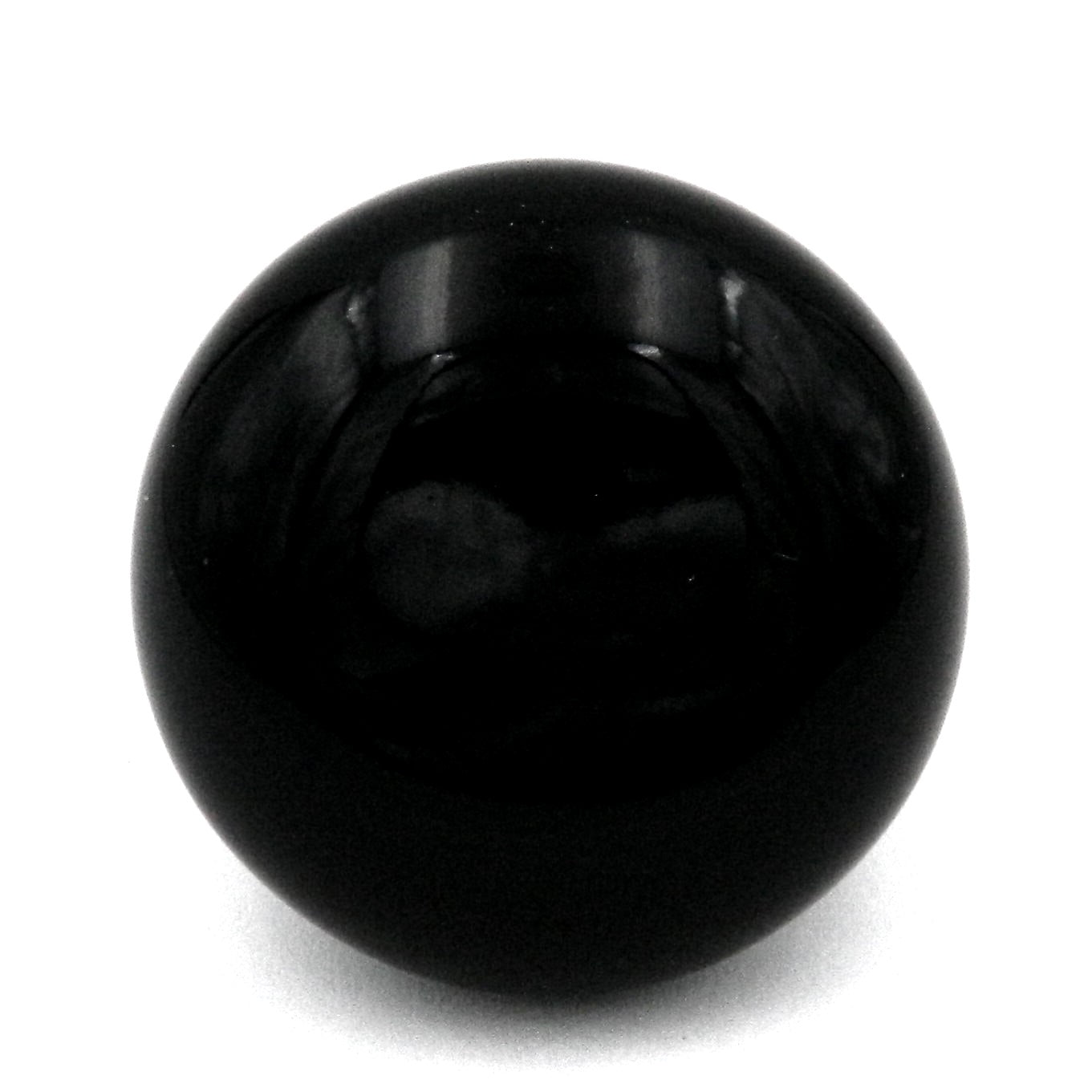 Hickory Hardware English Cozy Black Round 1 3/8" Porcelain Cabinet Knob P638-BL