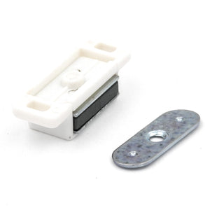 Hickory Hardware Magnetic 1 1/2"cc White Plastic Cover Cabinet Latch Catch P650-W