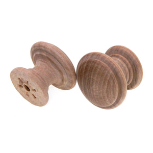 Belwith Natural Woodcraft Unfinished Wood 1 1/4" Round Cabinet Knob 