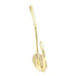 Paquete de 10 ganchos dobles para puerta de pared Belwith Hickory de latón pulido de 1/2 "cc P6900-3
