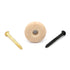 Belwith Hickory P7-AD Almendra 1 1/4" Tirador redondo de cerámica para gabinete