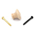 Belwith Hickory P7-AD Almendra 1 1/4" Tirador redondo de cerámica para gabinete