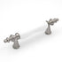 Hickory Hardware Tranquility Satin Nickel White P703-SNW 3"cc Cabinet Bar Pull