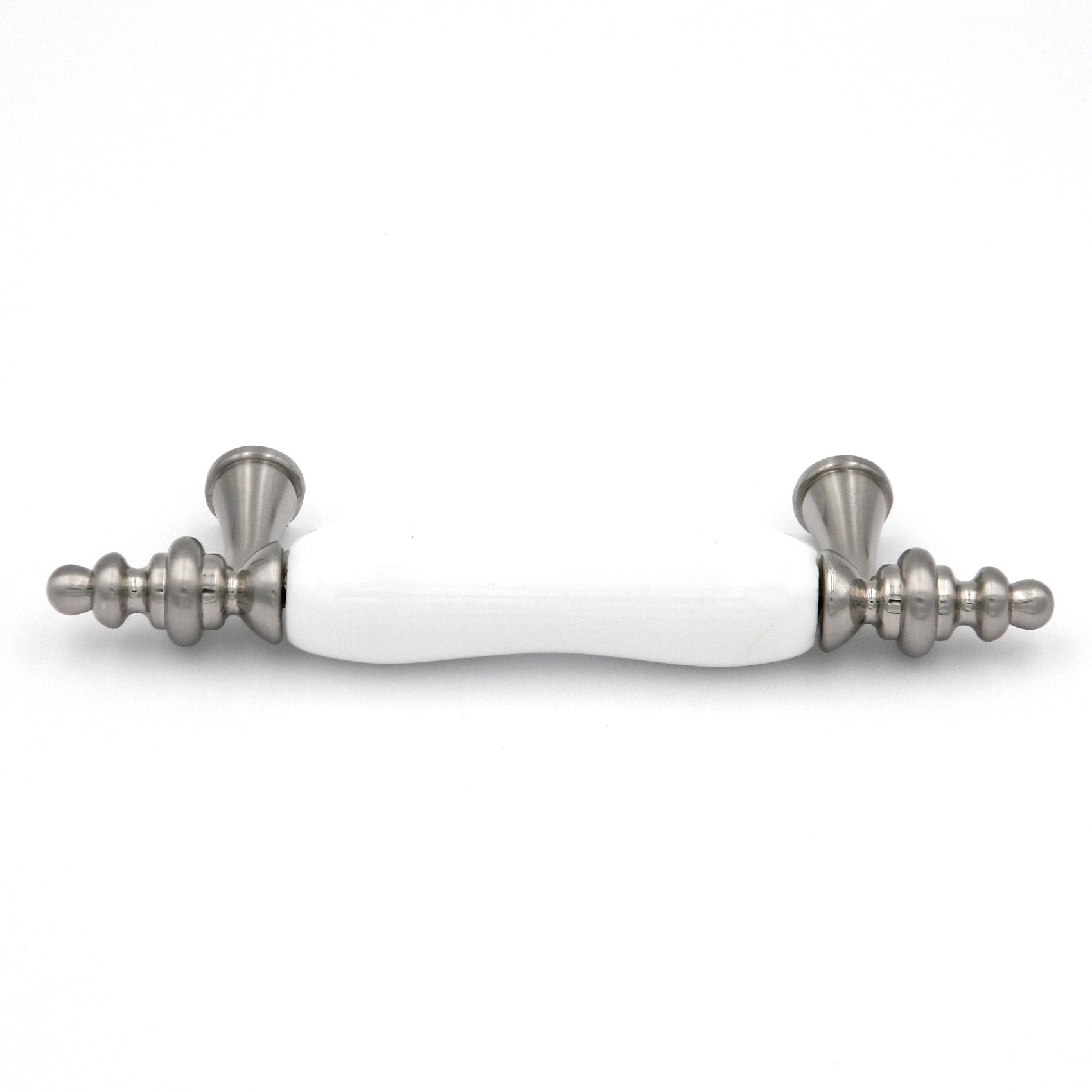 Hickory Hardware Tranquility Satin Nickel White P703-SNW 3"cc Cabinet Bar Pull