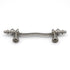 Hickory Hardware Tranquility Satin Nickel White P703-SNW 3"cc Cabinet Bar Pull