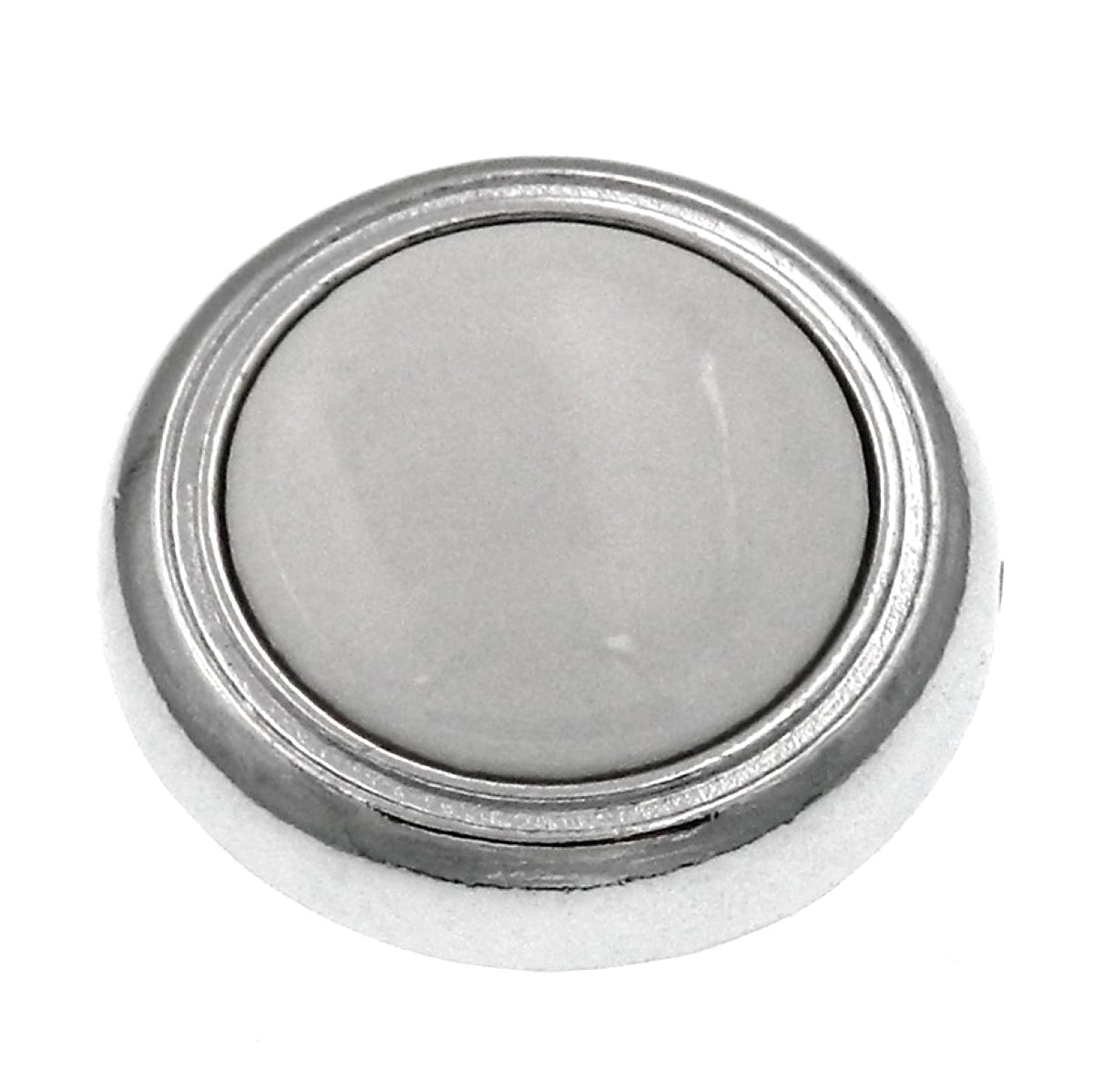 Hickory Hardware Eclipse Chrome & White Porcelain Round 1 1/4" Porcelain Cabinet Knob P710-CH
