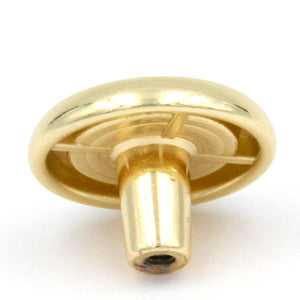 10 Pack Hickory Hardware Tranquility 1 1/8" Polished Brass and Ivory Round Cabinet Knob P714-IV