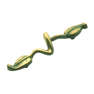 Hickory Touch of Spring P7306-VA Verde Antique 3"cc Arch Leaf Cabinet Handle Pull
