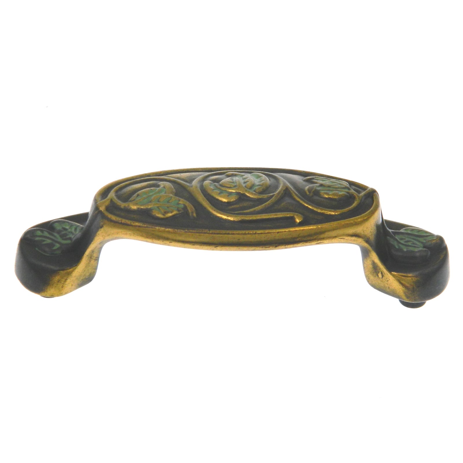 Hickory Hardware Verde Gabinete antiguo o cajón de muebles 3 "cc Cup Pull P7308-VA