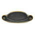 Hickory Hardware Verde Gabinete antiguo o cajón de muebles 3 "cc Cup Pull P7308-VA